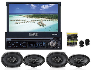 Absolute AVH-9000AT 7" In-Dash Car Stereo W/2 Pairs Of Pioneer TS-G6820S 6x8 & TW600