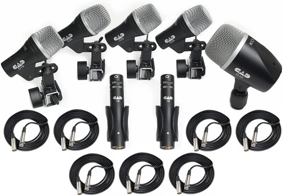 CAD Audio Stage7 Drum Mics with 7 20' XLR Cables