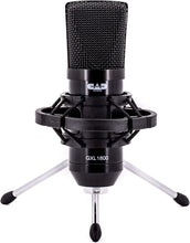 Load image into Gallery viewer, CAD Audio GXL1800 Large Format Side Address Condenser Microphone- Perfect for Studio, Podcasting &amp; Streaming, Black