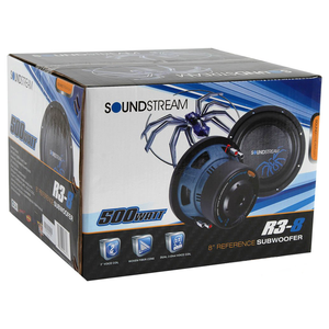 Soundstream R3.8 500W 8" Reference R3 Series Dual 2 Ohm Subwoofers