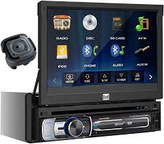 Dual XDVD176BT 7" Touchscreen Single DIN Car Stereo CAM1500S Rear Camera Magnet Phone Holder & Dash Kit for 05-07 Grand Cherokee