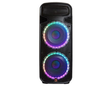 Load image into Gallery viewer, 2 MR DJ PBX6300BAT Dual 15-Inch 4500-Watt Max Power 3 Way PA DJ Party Speaker