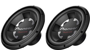 2 X Pioneer TS-300D4 12 Inch 1400 Watts Max Power Dual 4-Ohm Voice Coil Car Audio Stereo Subwoofer Loudspeakers