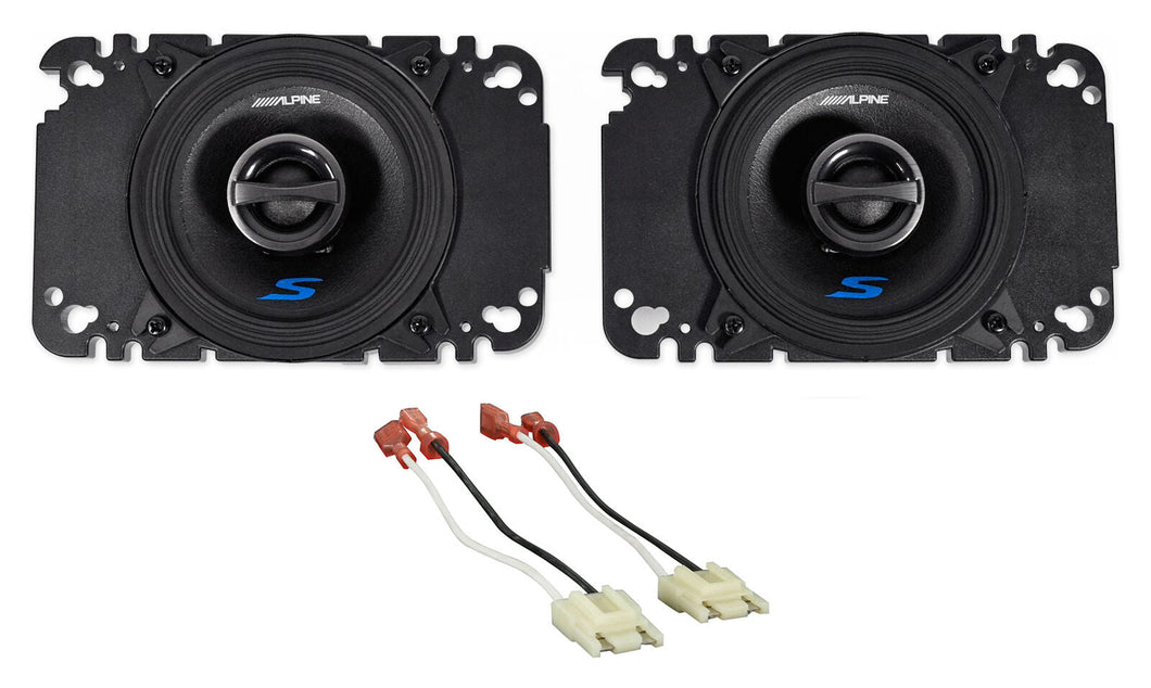 Copy of Alpine 140W Front Factory Speaker Replacement Kit For 1987-1995 Jeep Wrangler YJ