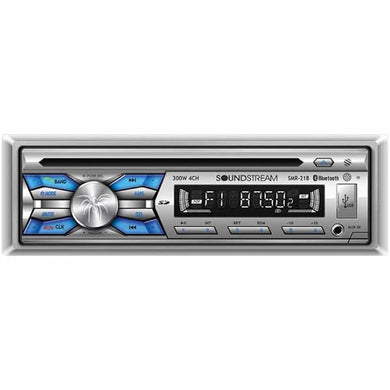 Soundstream SMR-21B Marine Grade Water-Resistant Single DIN CD Player w/ USB Playback & Bluetooth